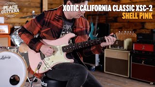 Video thumbnail for No Talking...Just Tones | Xotic California Classic XSC-2 - Shell Pink Medium Ageing by Peach Guitars