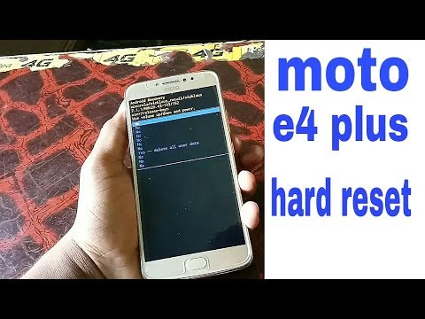 MOTO E4 PLUS HARD RESET