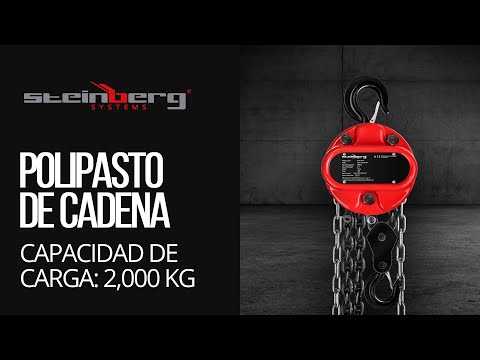 vídeo - Polipasto de cadena - 2.000 kg - 3 m