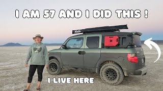 Van Life picked me, so I lived out of my 2003 Honda Element ~ Solo Female Van Life