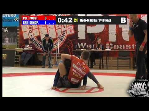 David Δημόπουλος Vs P Podstawczuk (POL) - NoGi - Fila World 2012