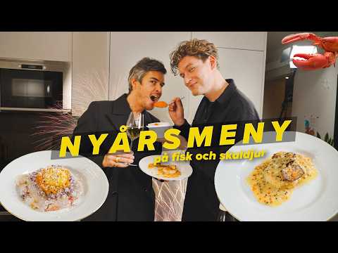 Nyårsmeny på bara fisk och skaldjur