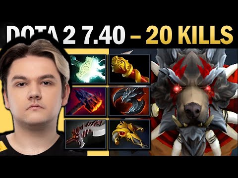 Bloodseeker Pro Carry with Mjolnir and 20 Kills - Dota 2 Gameplay