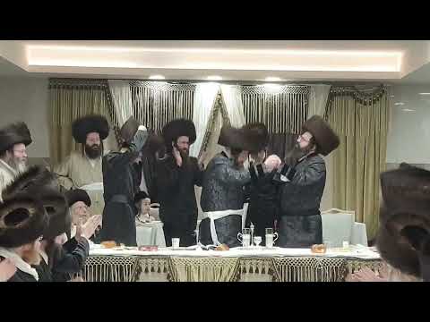 Zutchke Yerushalayim Rebbe Dances With His Brother Zutchke Monsey Rebbe  - Adar I 5782