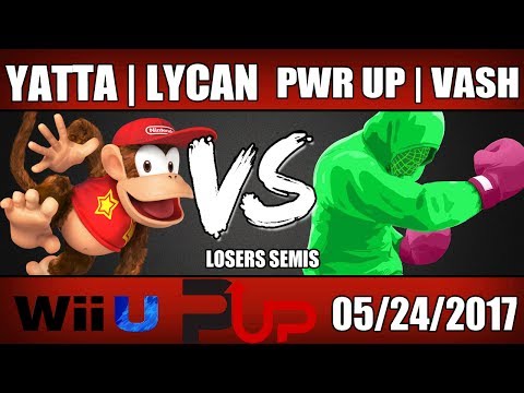 Yatta | Lycan (Diddy Kong) vs PWR Up | Vash (Little Mac) - Wii U Losers Semis SOS