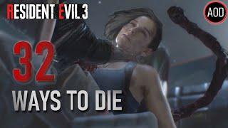 Resident Evil 3 - All Deaths & Death Scenes - 