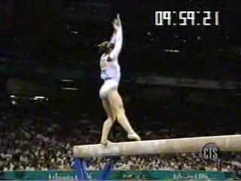 Ludivine Furnon - 1996 Olympics Team Compulsories - Balance Beam