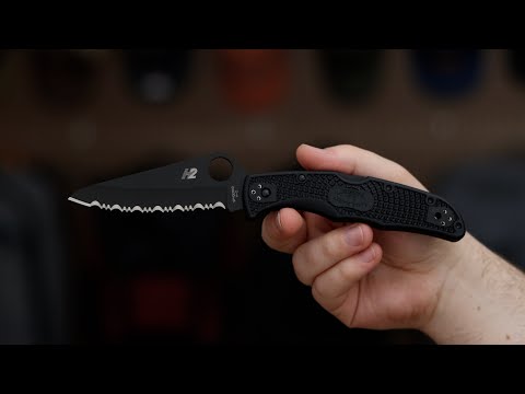 Spyderco Pacific Salt 2 C91SBBK2 Lightweight Black FRN Serrated