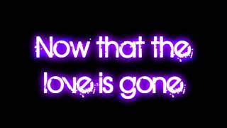 David Guetta - love is gone lyrics [HD]