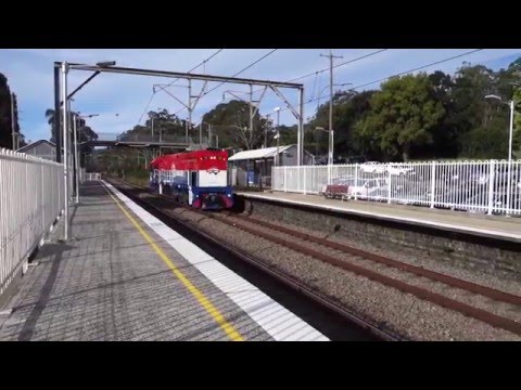81 class, Fletchers light engine and Danish MZ's at Narara - 23/3/16