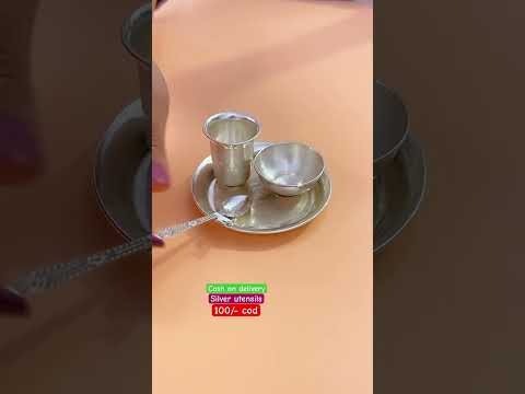 Lightweight designer silver utensils for baby 👶/ silver utensils for baby feeding #shorts #ytshorts