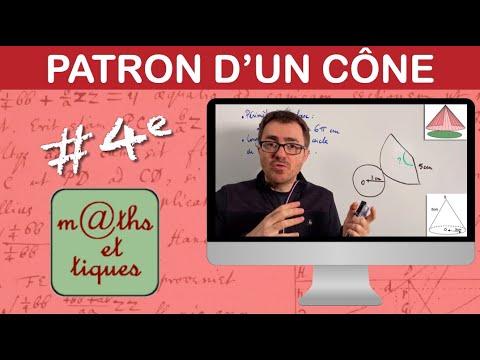 Réaliser le patron d'un cône - Quatrième