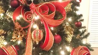 Ribbon Design Idea - &quot;Heaven on Earth&quot; Christmas Tree Reveal!!!  (Pt.4)