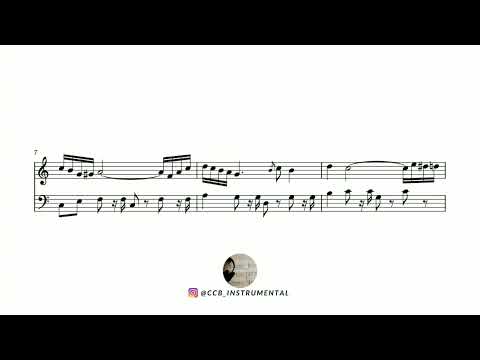 Partitura de tocata hino 128 - Teu filho sou, ó Criador | Para instrumentos em Sib maior
