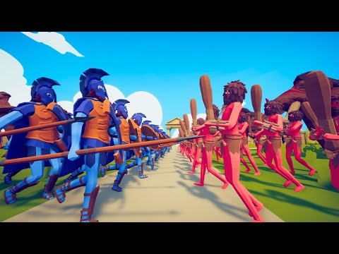 100x ANCIENT ARMY vs 100x TRIBAL ARMY TOTAL WAR - TABS | Totally Accurate Battle Simulator
