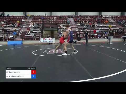 82 Kg Rr Rnd 1 - Ryan Boucher, Oregon Vs Adrian Artsisheuskiy, Elite Wrestling Academy Bfe7