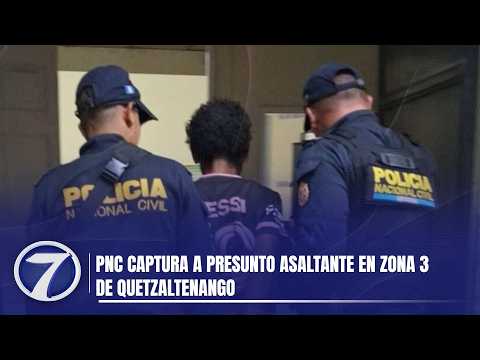 PNC captura a presunto asaltante en zona 3 de Quetzaltenango