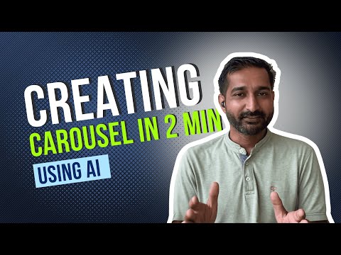 Creating LinkedIn, Instagram Carousel Post Using AI in 2 Minutes video thumbnail