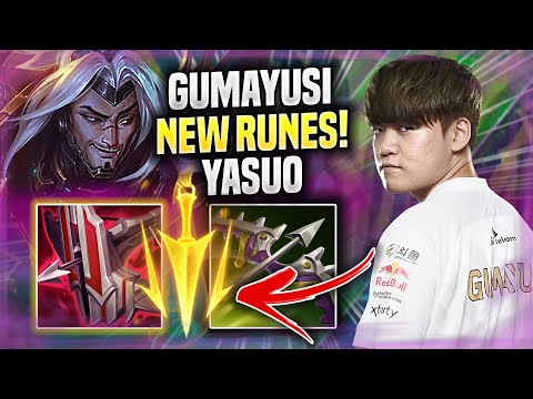 GUMAYUSI CRAZY YASUO GAME WITH NEW RUNES! - T1 Gumayusi Plays Yasuo ADC vs Jhin!