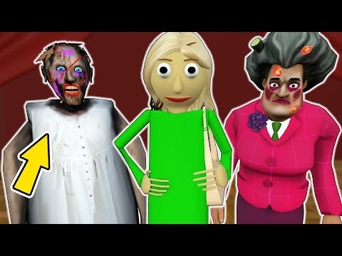 Beauty contest || Granny vs Baldi vs Scary Teacher 3D - funny horror animation (p.304)