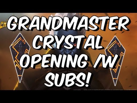 Grandmaster Crystal Opening WITH THE SUBS!!! - Marvel Contest Of Champions