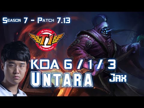 SKT T1 Untara JAX vs CAMILLE Top - Patch 7.13 KR Ranked