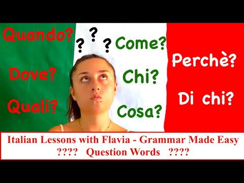 🇮🇹 Italian Lessons with Flavia - Build Your Italian Vocabulary - Question Words  🇮🇹