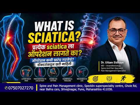 Sciatica म्हणजे नेमके काय? माहीती व विना शस्त्रक्रिया उपचार