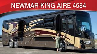 A preview image of the linked video showcasing 2013 Newmar King Aire 4584