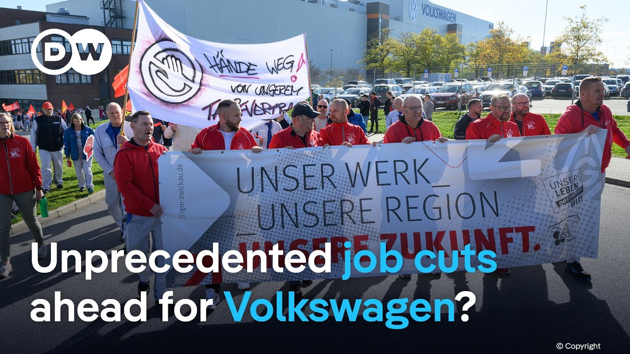 Anger and concern among Volkswagen workers rise as potential plant closures loom | DW News