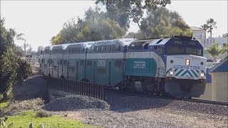 preview picture of video 'Railfanning Encinitas - 12/28/14'