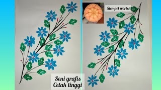 Download lagu Seni grafis cetak tinggi/ Stempel dari wortel/Carrot stamp @Bundalena520 mp3