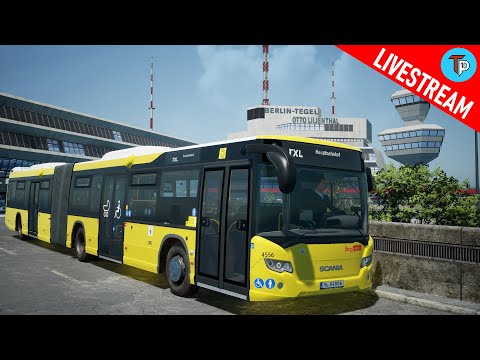 The Bus | Erste Fahrt im Scania Citywide auf der Linie TXL durch Berlin | Early Access | Livestream
