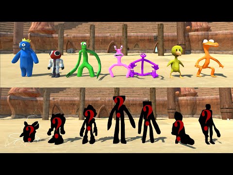 Creepy Monster Battle | Rainbow Friends Attack - Animal Revolt Battle Simulator