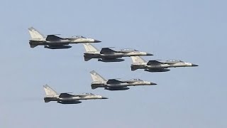 IDF大雁隊形戰術衝場脫離解散+最大推力爆震升空~2019空軍台南營區開放IDF特輯 ROCAF IDF fighter Jets Airshow-Tainan Base Open House2019