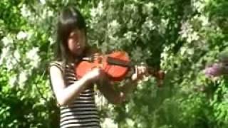 Julia Frölich 9 year violin Swedish folkmusik Polska efter Mårten Andersson