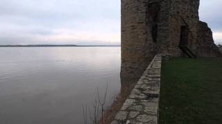 Flint Castle & Dee Estuary Panorama Flintshire Wales High Tide 4.1.14