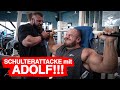 TOTALER KRIEG im heil gym mit ADOLF BURKHARD | SCHULTERZERSTÖRUNG mit 260kg MASSE-MONSTER