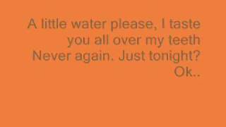 Jimmy Eat World-Just Tonight..lyrics on screen