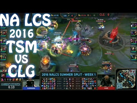 NA LCS 2016 TSM vs CLG, Highlights, Game 1 - Summer W1D1