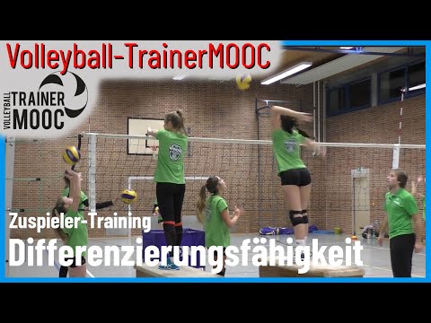 Differenzierungsfähigkeit im Zuspiel - Techniktraining - Volleyball-TrainerMOOC