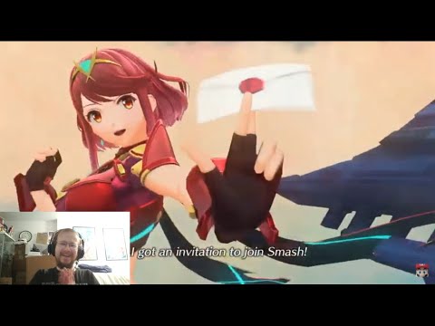 My Live Reaction to Pyra and Mythra in Smash Bros Ultimate!
