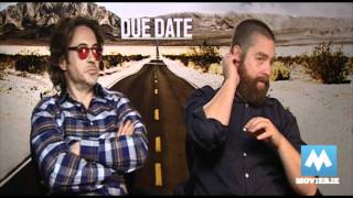 Robert Downey Jr & Zach Galifianakis talk DUE DATE