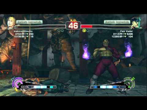 Super Street Fighter IV AE2012 - makore86touhu (Cody) Vs Faiz Vader (Bison)