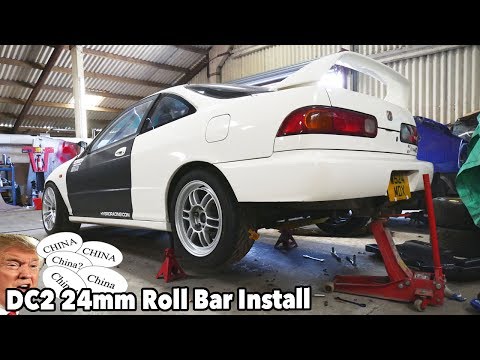 DC2 24mm Adjustable Rear Anti Roll Bar Install.