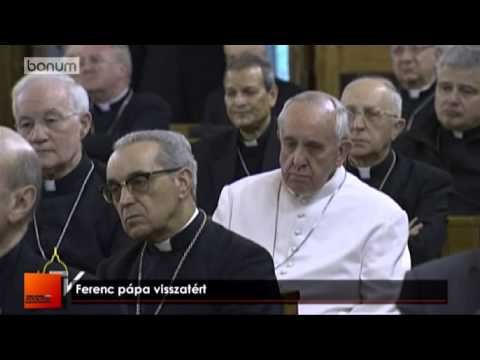 Ferenc pápa visszatért