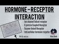 Hormone Receptor Interactions || Endocrine Physiology