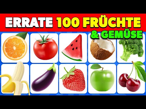 Errate die Frucht und das Gemüse in 3 Sekunden 🍎🥑🍍 | Von EINFACH bis UNMÖGLICH