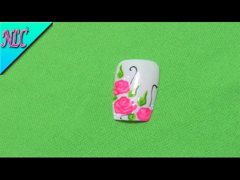 Decoración de uñas Rosas – Como Pintar rosas – Roses Nail Art – Uñas de rosas – NLC