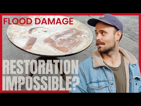 FURNITURE Restoration Impossible! Flood Damaged Antique Table